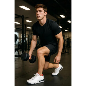 Men's Air Jordan Big Fund Sneakers Size 8.5 White/Red/Black Classic Retro‎ Urban